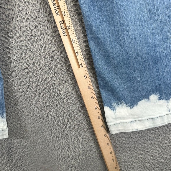 Seven7 Bella Jeans Women's 18 Blue Denim Wide-Leg High Rise Stretch Workwear - Picture 9 of 11